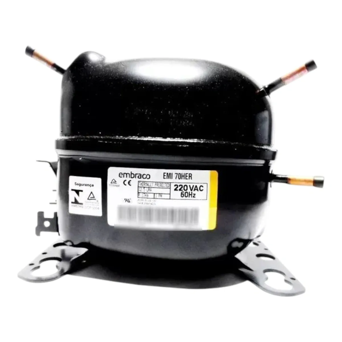Compressor Embraco EMI 70HER 1/5 HP R134A 220V W10393810 W11177759 Brastemp Consul