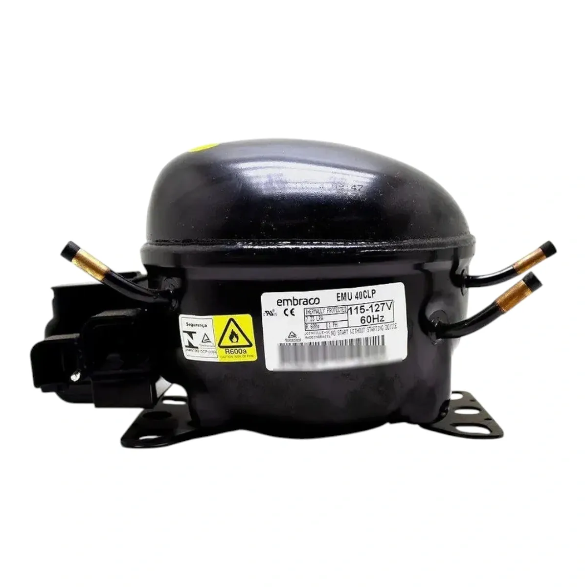 Compressor Embraco EMU 40CLP 1/8 HP R600A 127V 326072969 Brastemp Consul