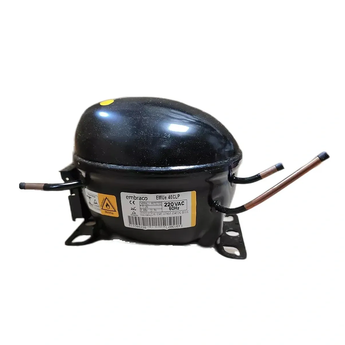 Compressor Embraco EMUE 40CLP 1/8 HP R600A 220V W11129356 Brastemp Consul