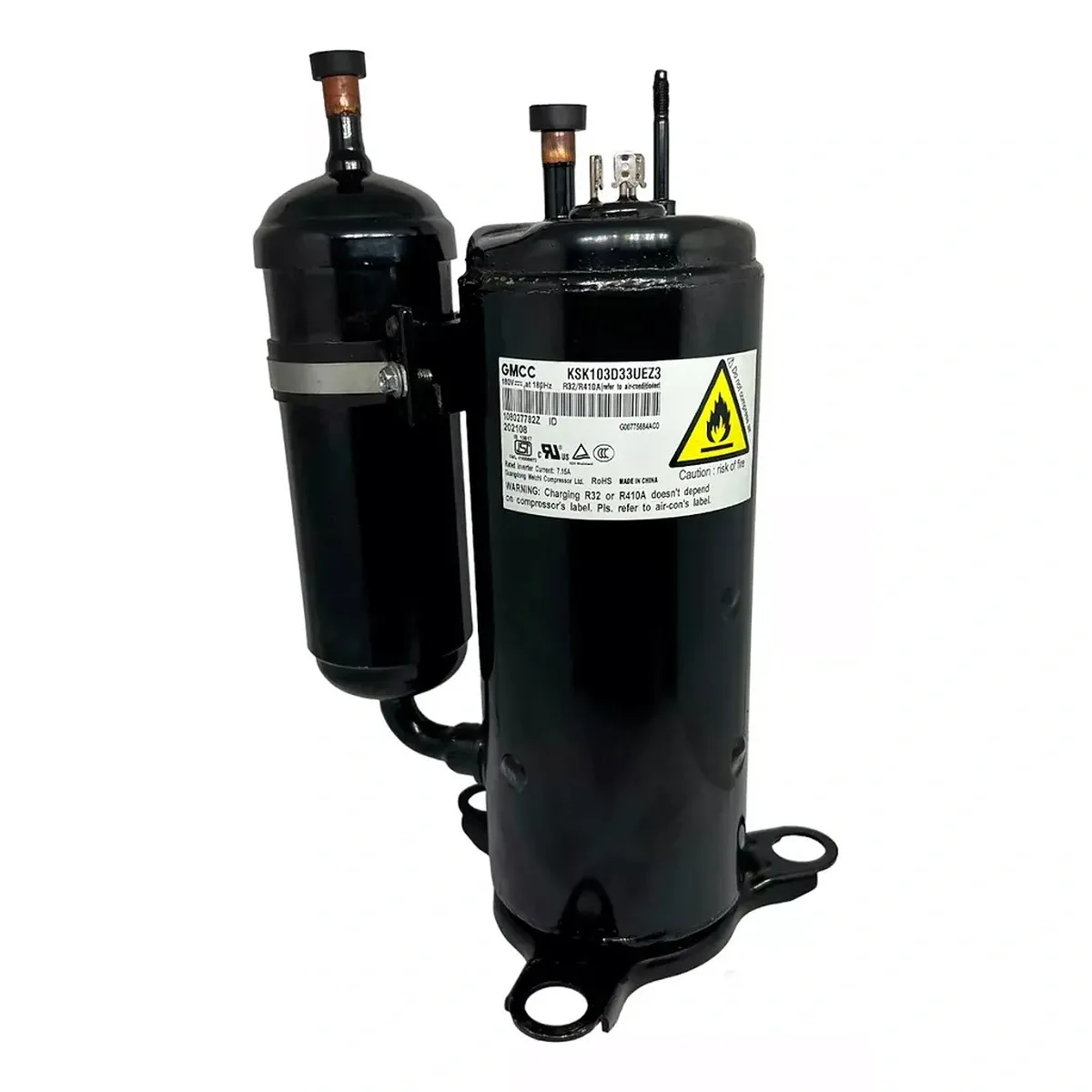 Compressor Inverter KSK103D33UEZ3 180V 180HZ R32 R410A GMCC 05502124 Midea Springer