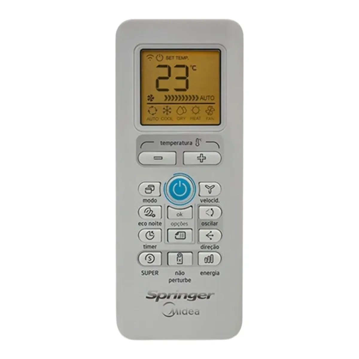Controle Remoto Ar Condicionado Split 17317000A51665 Midea Springer