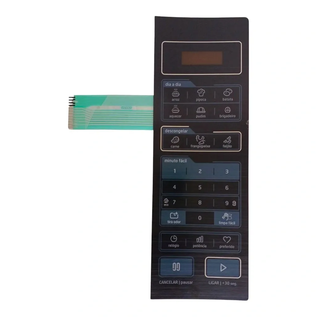 Membrana Painel de Comando Micro-ondas 127V 220V 27L 17170000A11692 Midea
