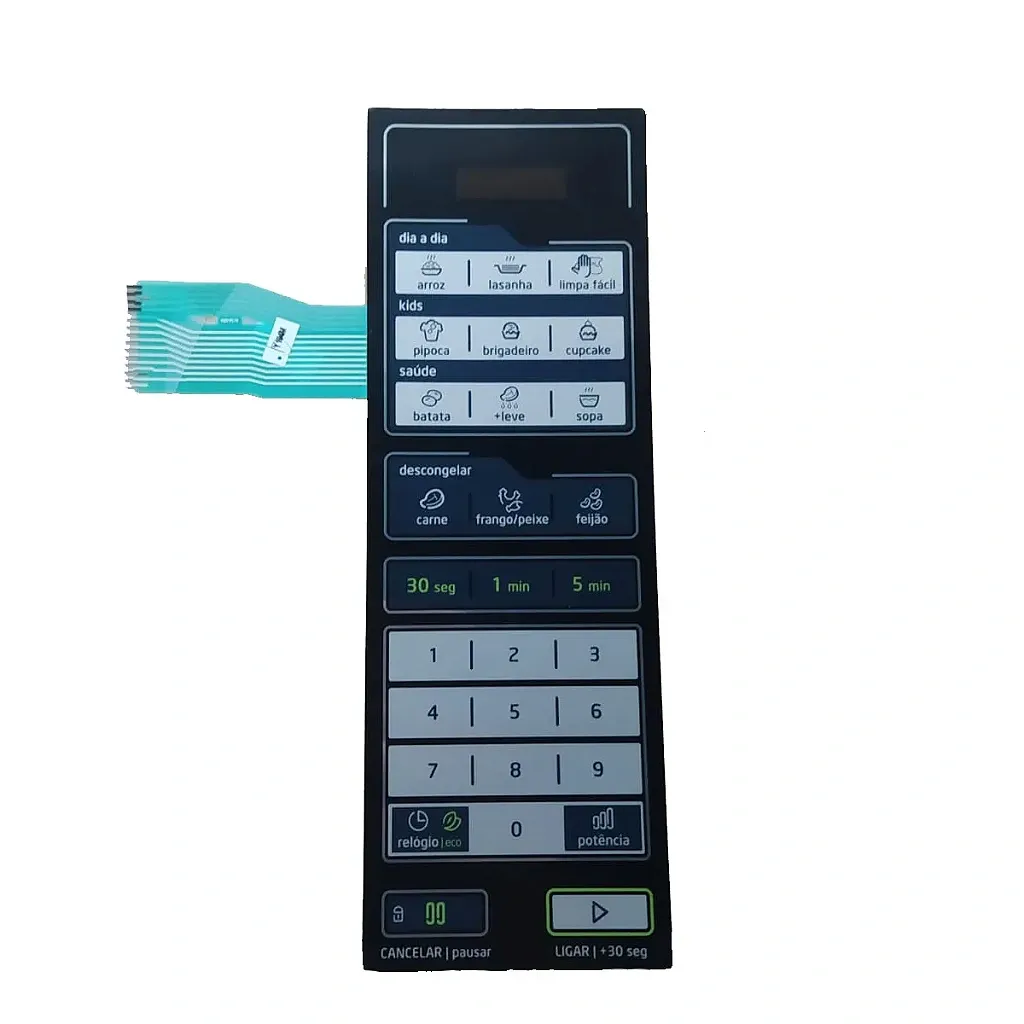 Membrana Teclado Comando 17170000A05258 Micro-ondas Midea