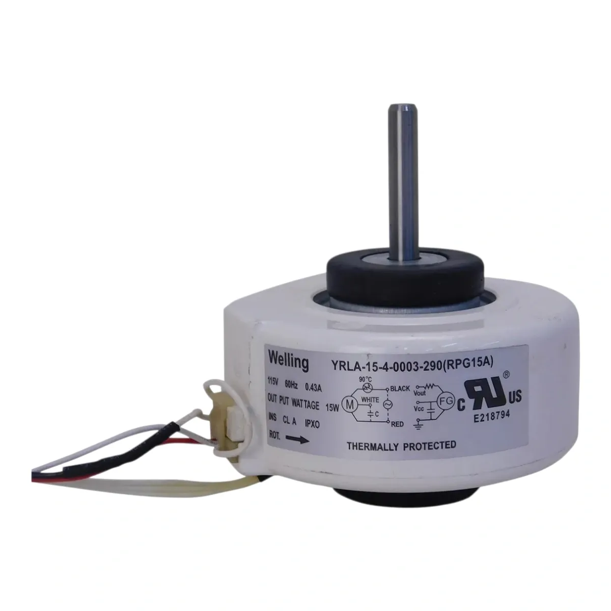 Motor do ventilador YKFG-15-4-28 Hi-Wall 9k 127V Springer Midea 11002012001853 ( VERIFICAR SUBSTITUTA 11002012005527)