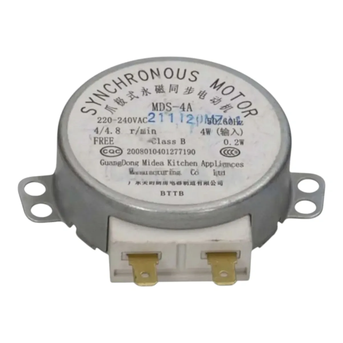 Motor Prato Giratório 4W Micro-ondas 220V 20L 25L 30L 261200300080 Midea ( VERIFICAR SUBSTITUTA 17470000000790)