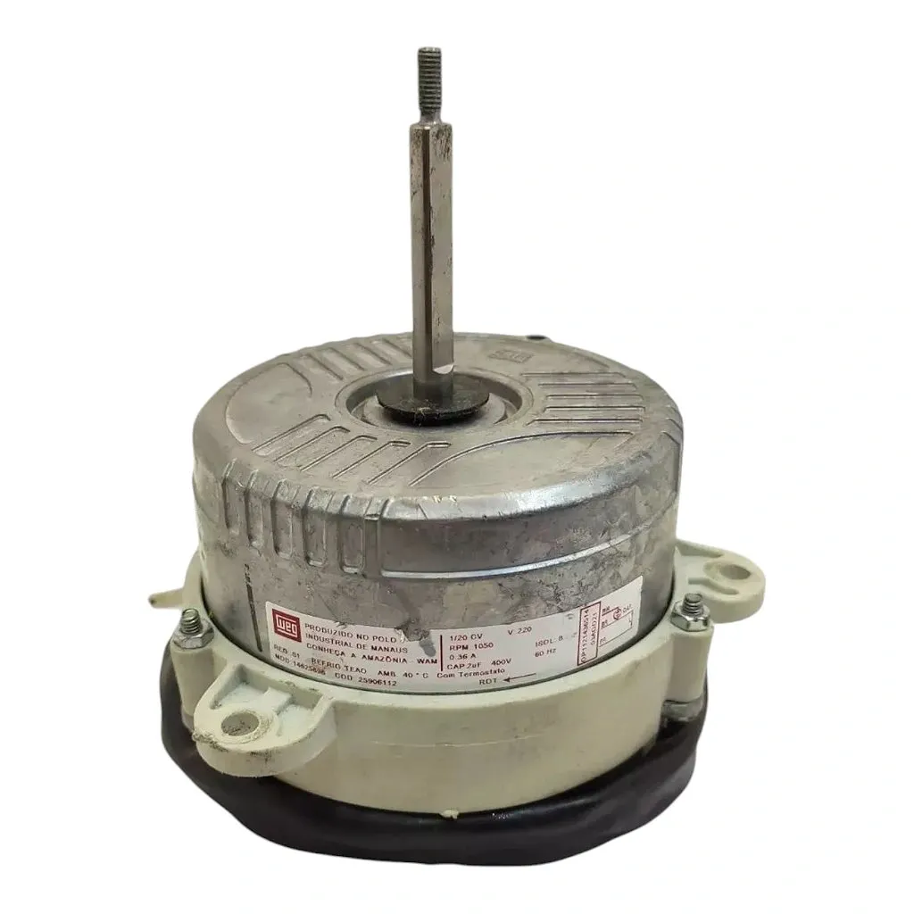 Motor Ventilador Condensadora WEG AC 37W 220V/60Hz 9K 12K 25906112 Springer Carrier ( VERIFICAR SUBSTITUTA 25906085)