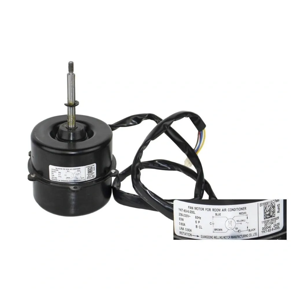 Motor Ventilador Cond YKT-63-6-200L 11002012005429 Midea