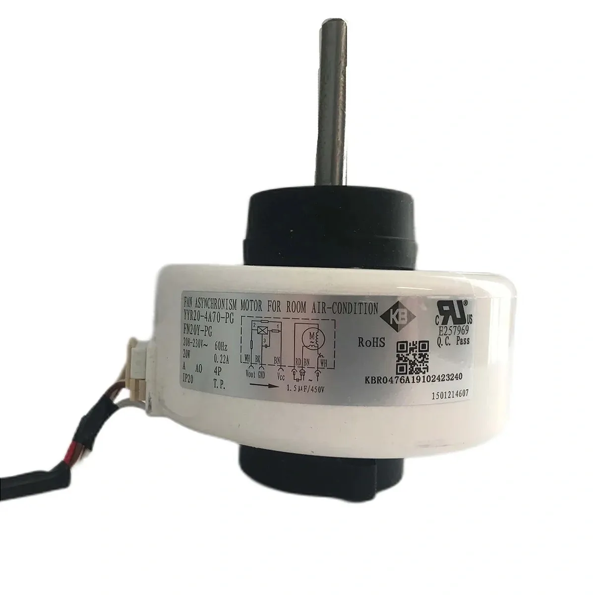 Motor Ventilador Evaporadora FN20Y-PG / YYR20-4A70-PG 1501214607 Gree