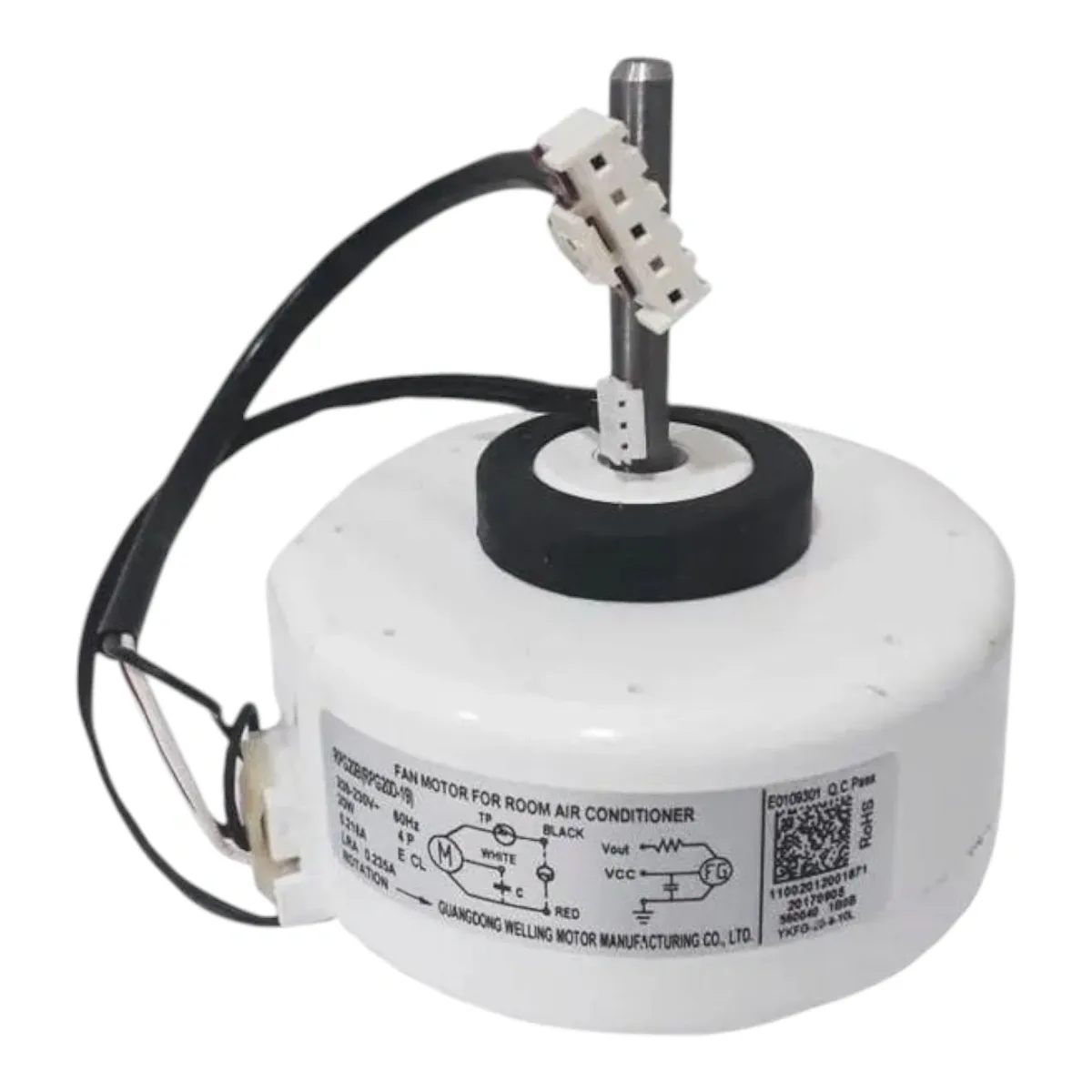 Motor Ventilador Evaporadora YKFG-20-4-10L 12K Btus 202400401651 Midea Carrier ( VERIFICAR SUBSTITUTA 11002012001871)