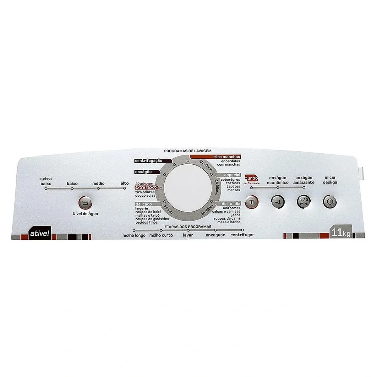 Painel Decorativo BWL11A Máquina de Lavar 11kg 326064461 Brastemp