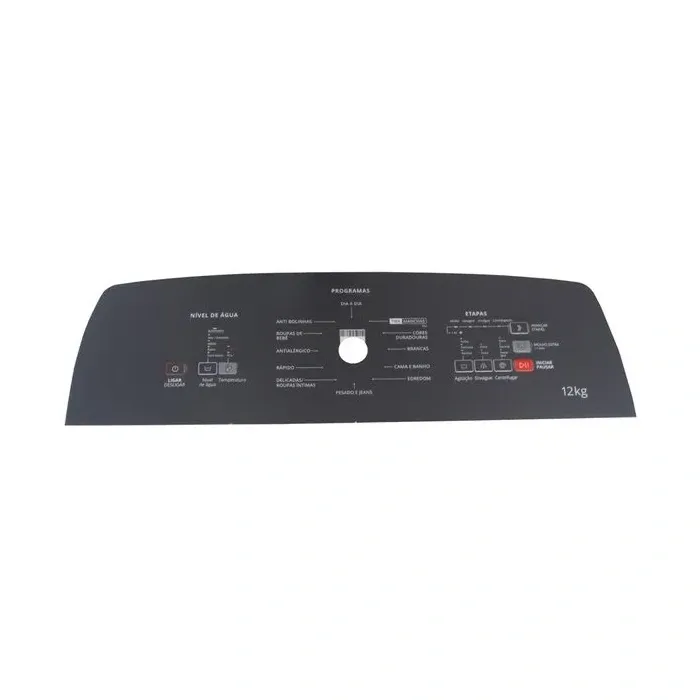 Painel Decorativo Lâmina do Display BWR12A W11479468 W11202082 Brastemp