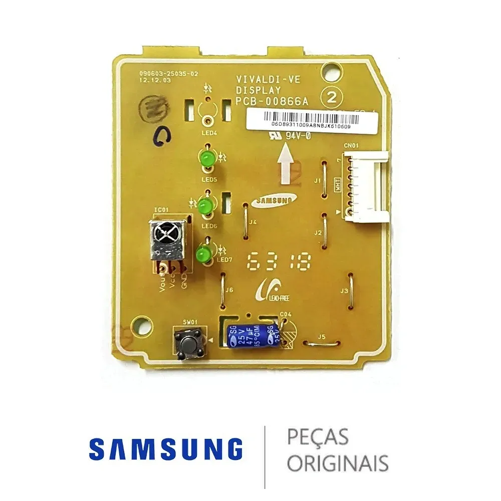 Placa Display Receptora 9K 12K 18K 24K DB93-11009A Samsung