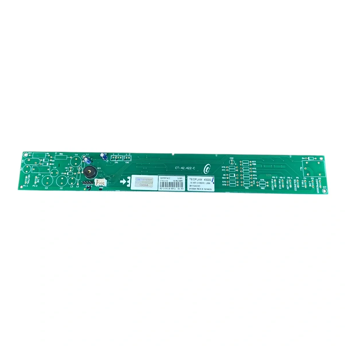Placa Display Receptora Interface Inverter 7K 10K Btus W11520781 Consul
