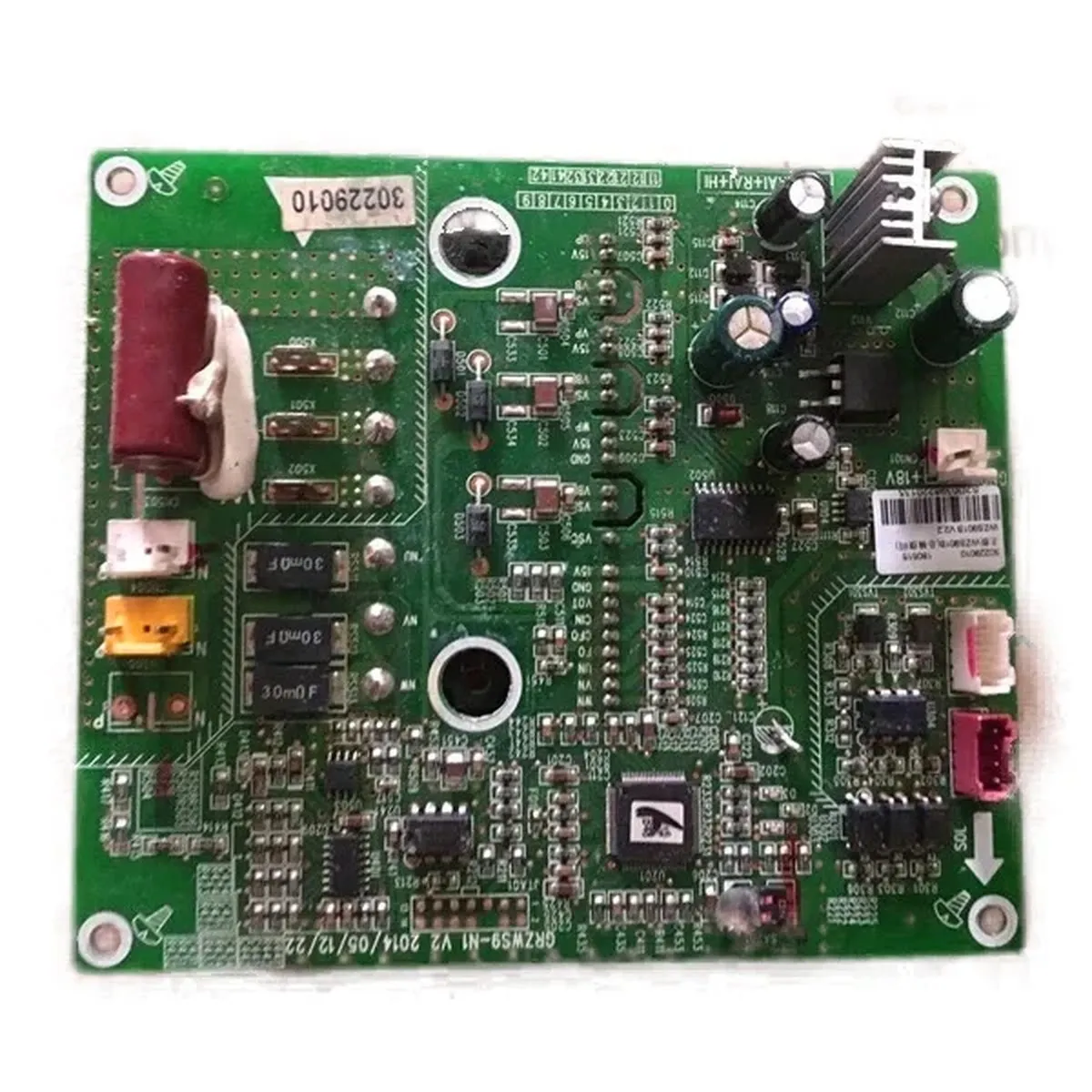 Placa Eletrônica Controle Ventilador WZS901B  GRZWS9-N1 30229010 Gree