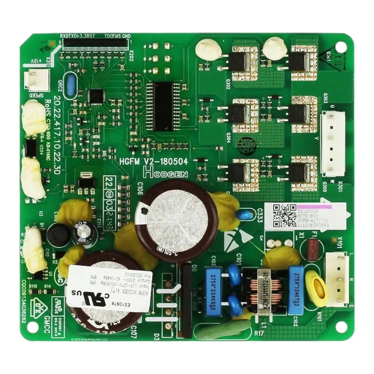 Placa Inverter Compressor DZ120V1U Geladeira 127V 220V 638L 17131000007922 Toshiba