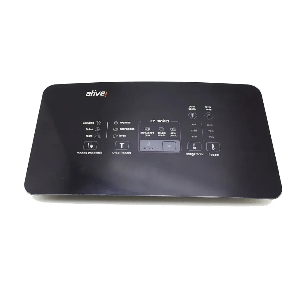 Placa Painel Display Interface SPARSH Preta Geladeira W10887717 Brastemp Consul