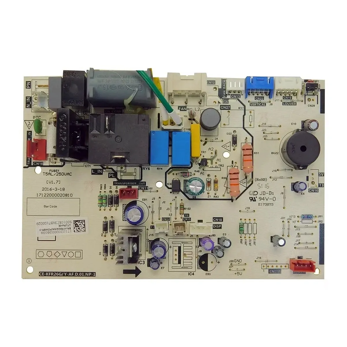 Placa Principal Evaporadora 17122000026059 Midea Springer