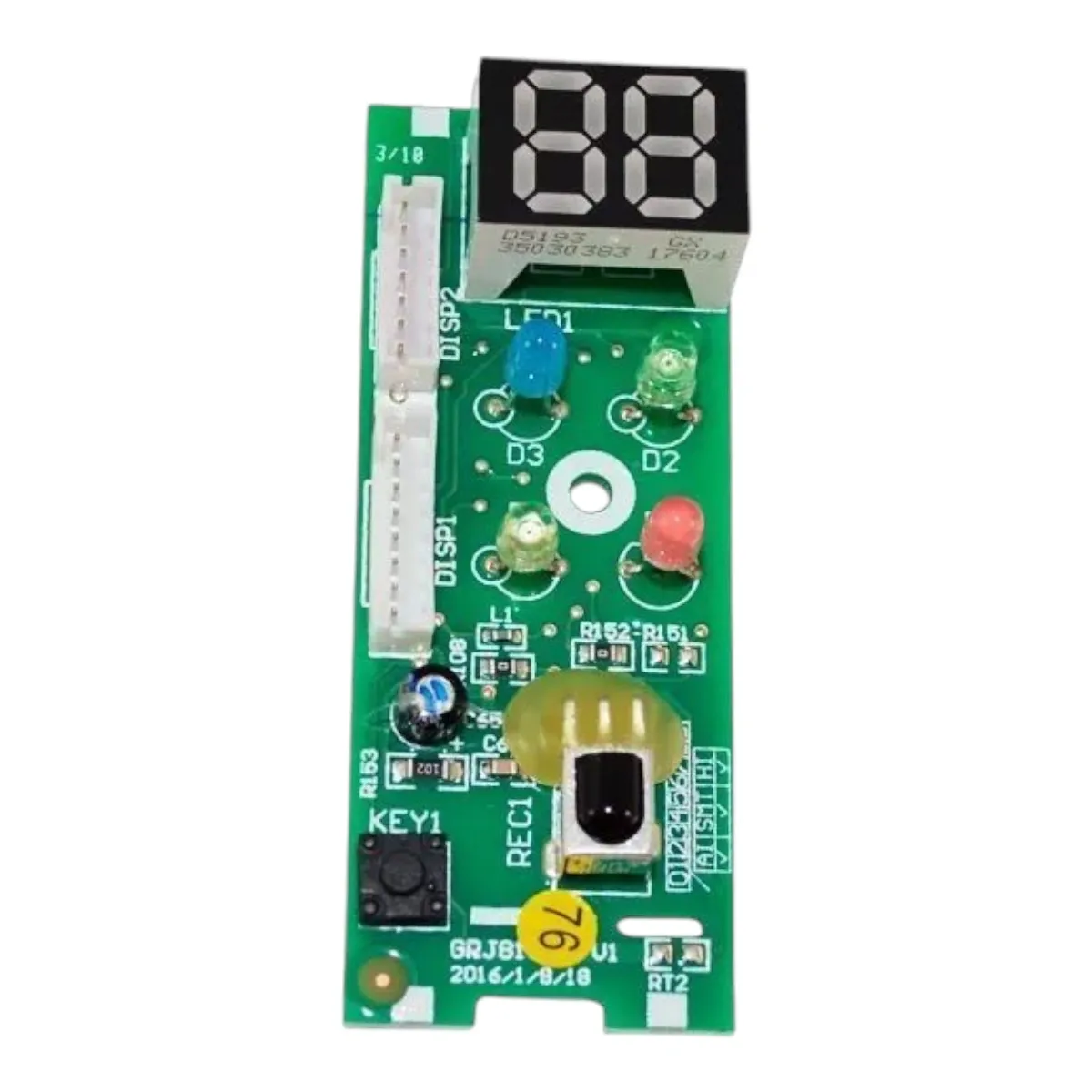 Placa Receptora Display D8193 GWC GWH 09KF 30568010 Gree