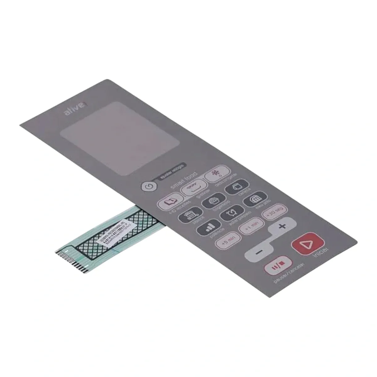 Teclado Membrana BMJ38AR W10629665 Micro-ondas Brastemp Consul