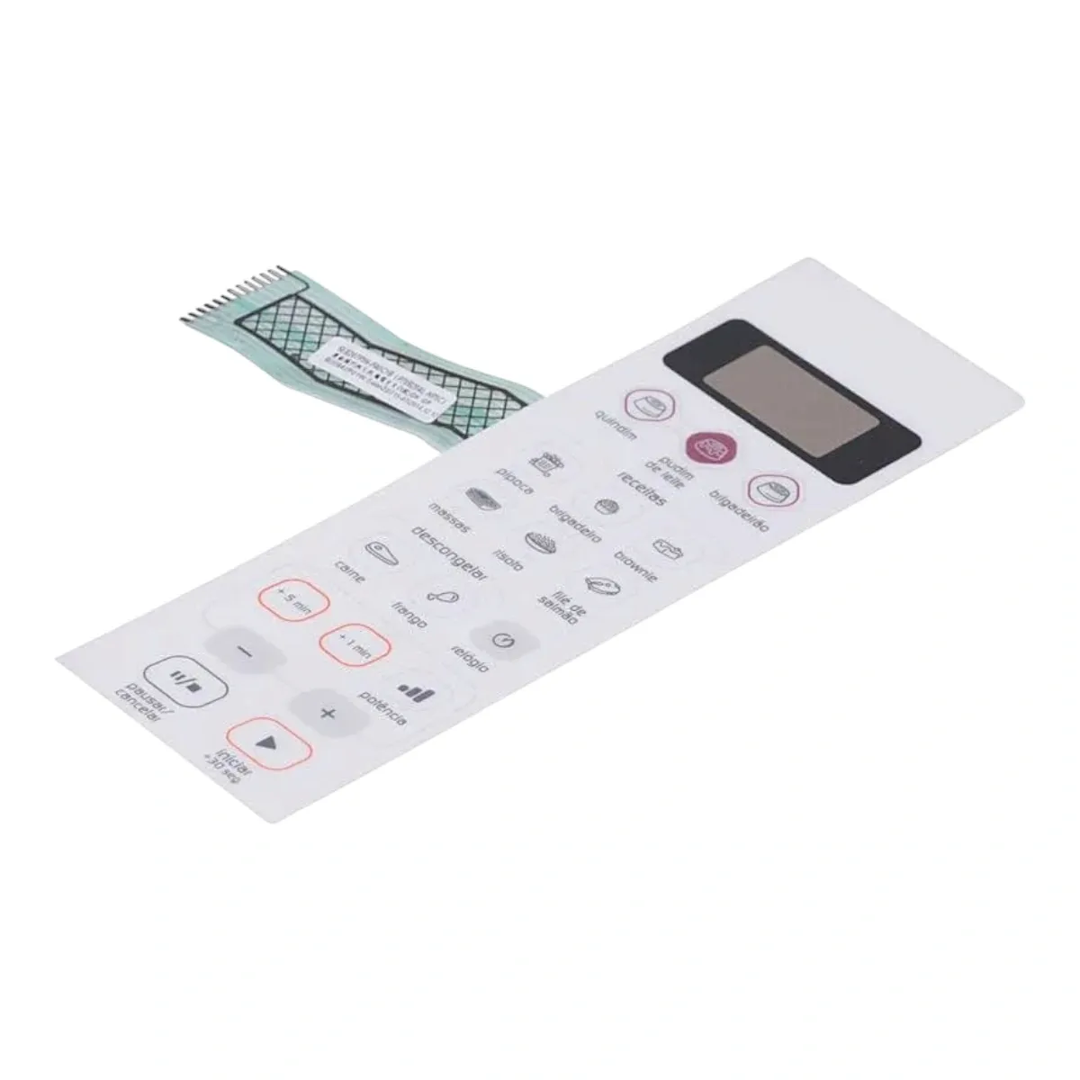 Teclado Membrana BMP20AB W10742461 Micro-ondas Brastemp Consul