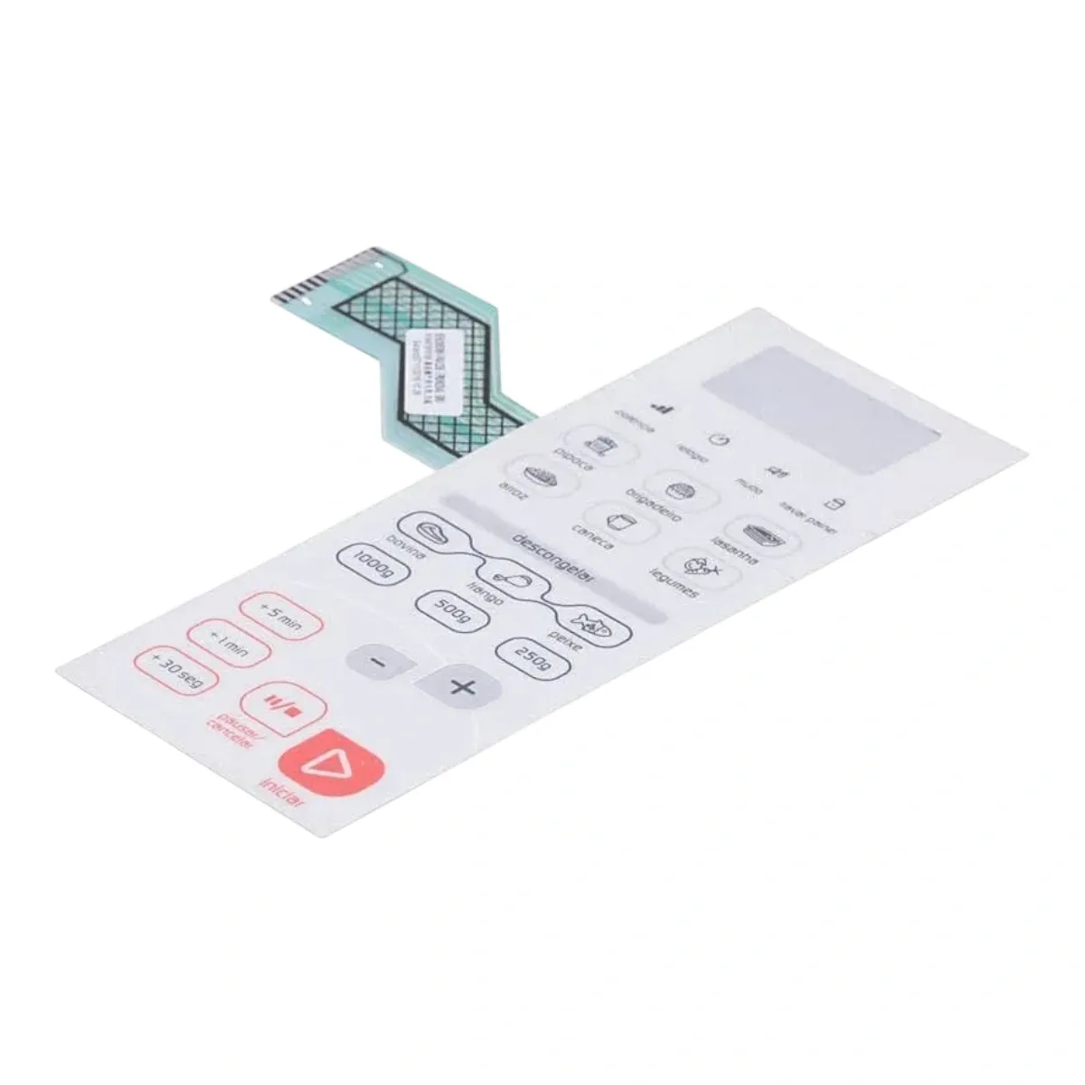 Teclado Membrana BMS26AB W10488004 Micro-ondas Brastemp Consul