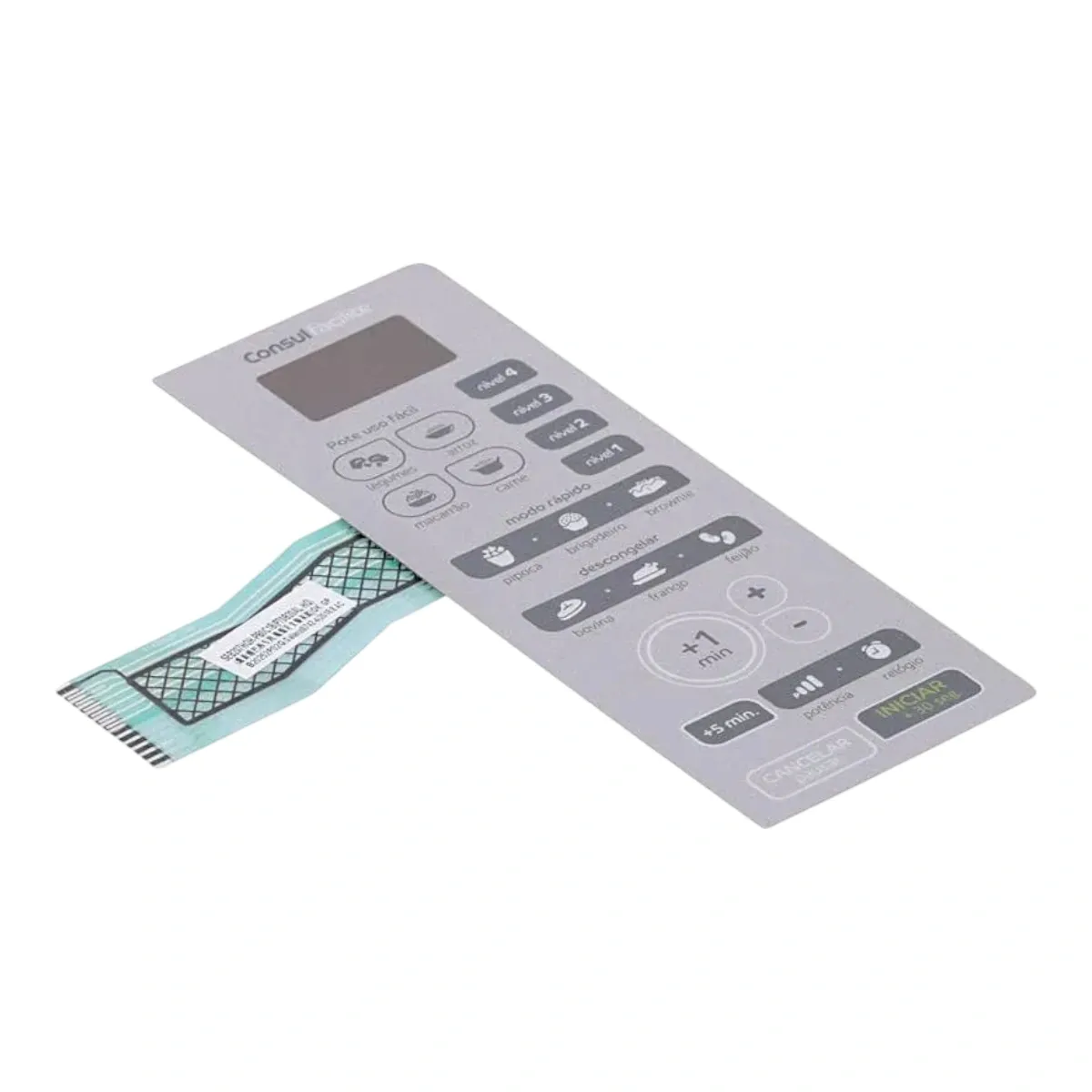 Teclado Membrana CMD20AS W10636303 Micro-ondas Brastemp Consul