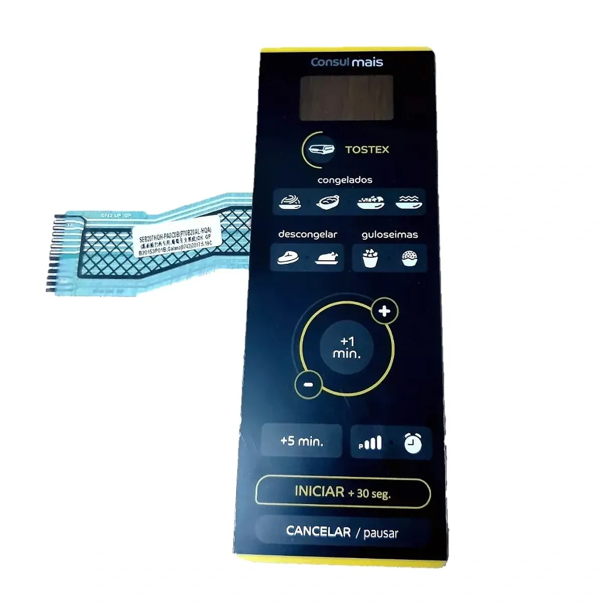 Teclado Membrana CME20AY W10636334 Micro-ondas Brastemp Consul
