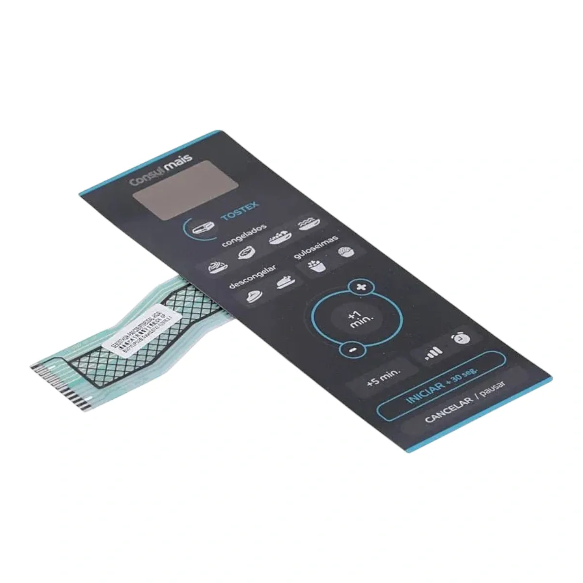 Teclado Membrana CME20AZ W10636333 Micro-ondas Brastemp Consul