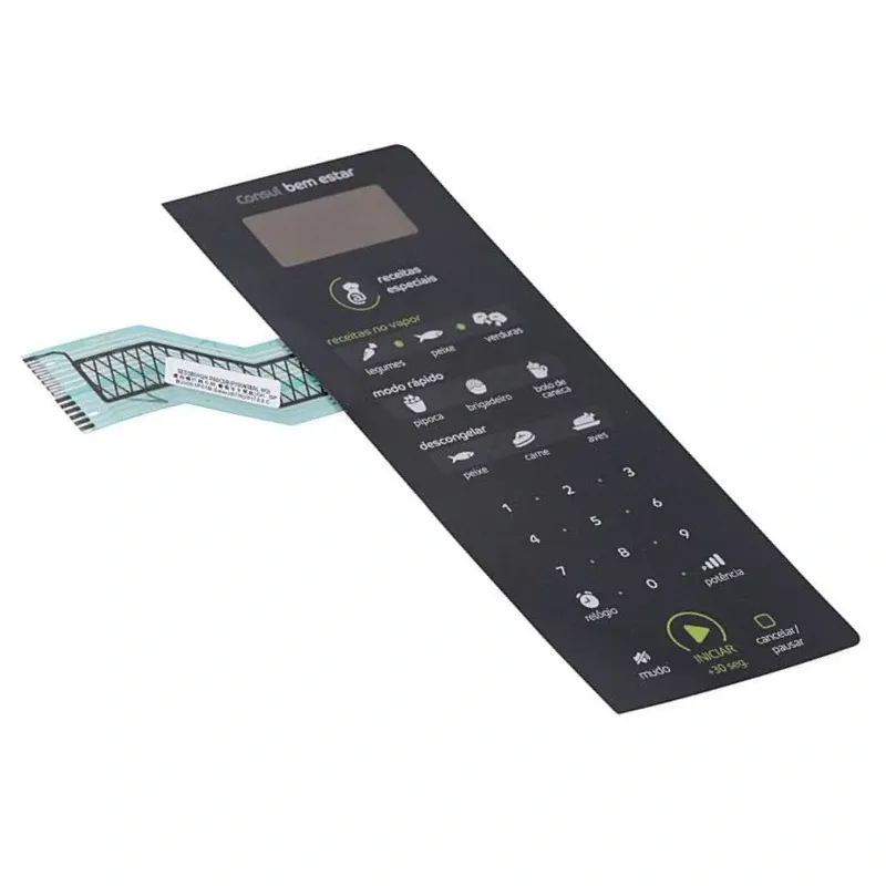 Teclado Membrana CMV38A / CMK38A W10629187 Micro-ondas Brastemp Consul