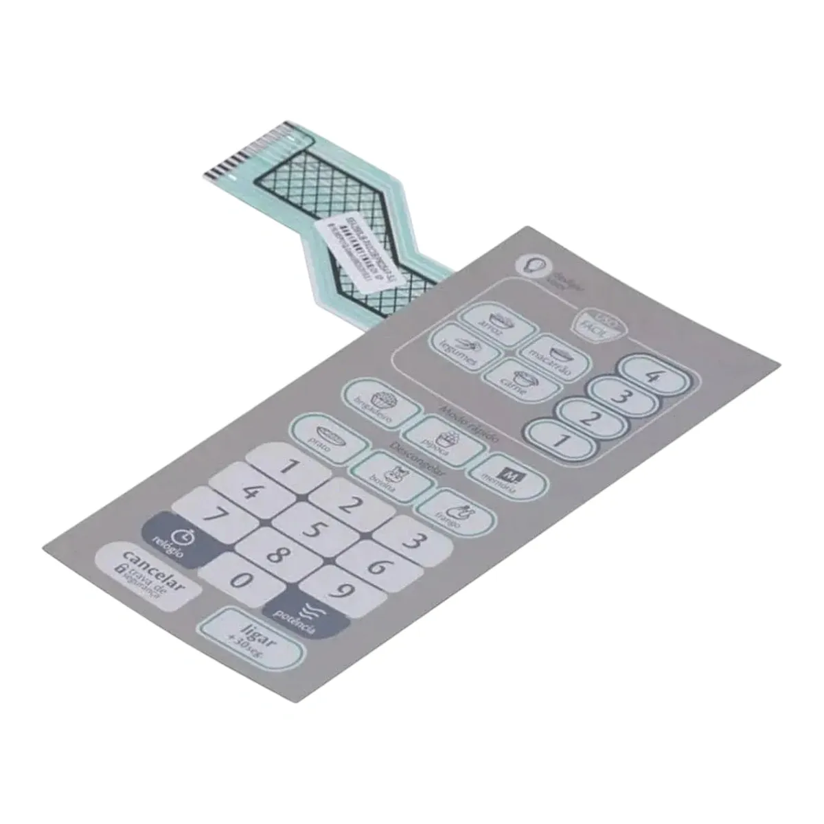 Teclado Membrana CMY34AR W10295604 Micro-ondas Brastemp Consul