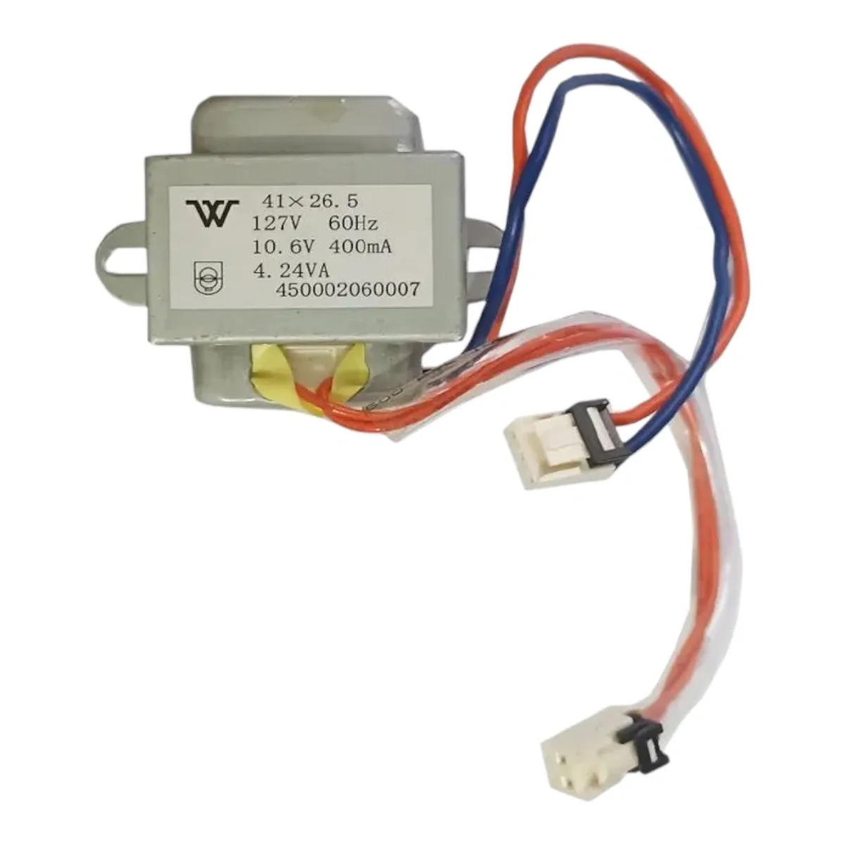 Transformador 41X26.5 127v 10.6V 4.24VA 450002060007 Gree
