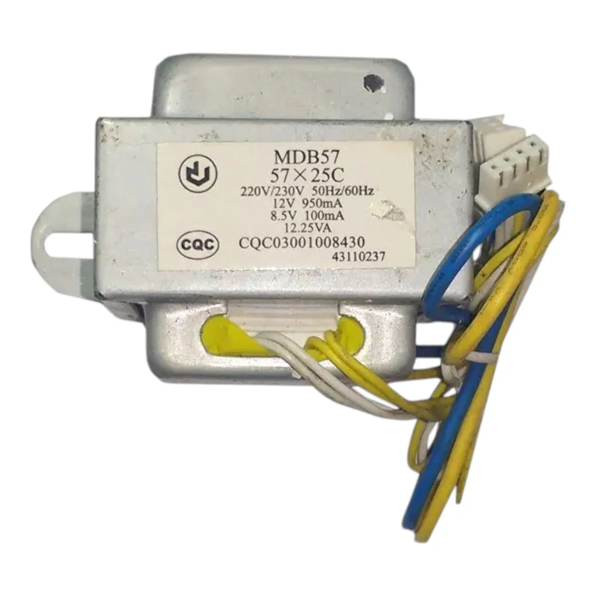 Transformador 57X25C 220V / 12V / 8,5V 43110237 Gree