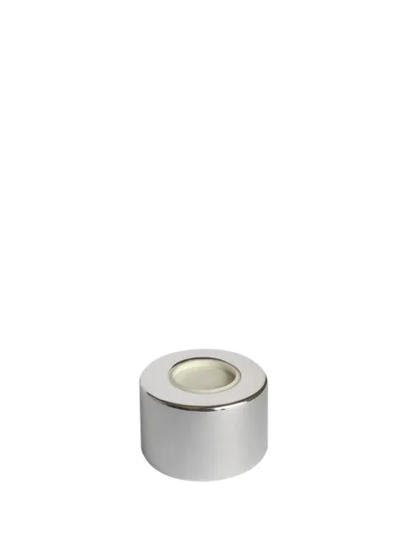 Tampa Metal Luxo Prata - R. 28/410 com Furo