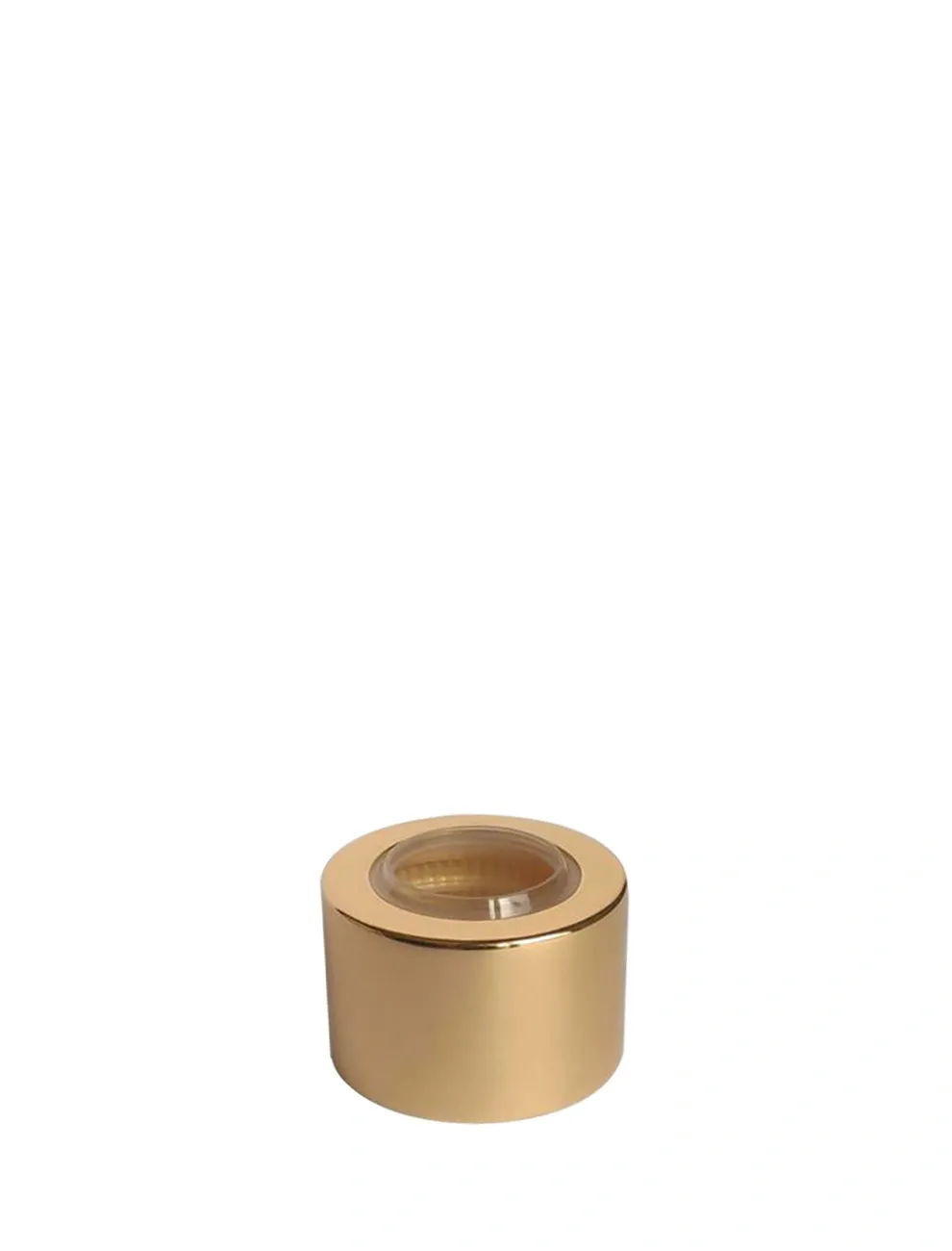 Tampa Metal Luxo Dourada - R. 28/410 com Furo