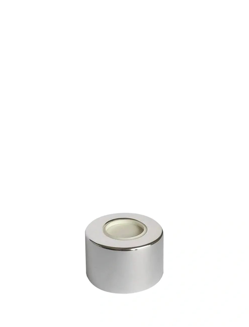Tampa Metal Luxo Prata - R. 28/410 com Furo