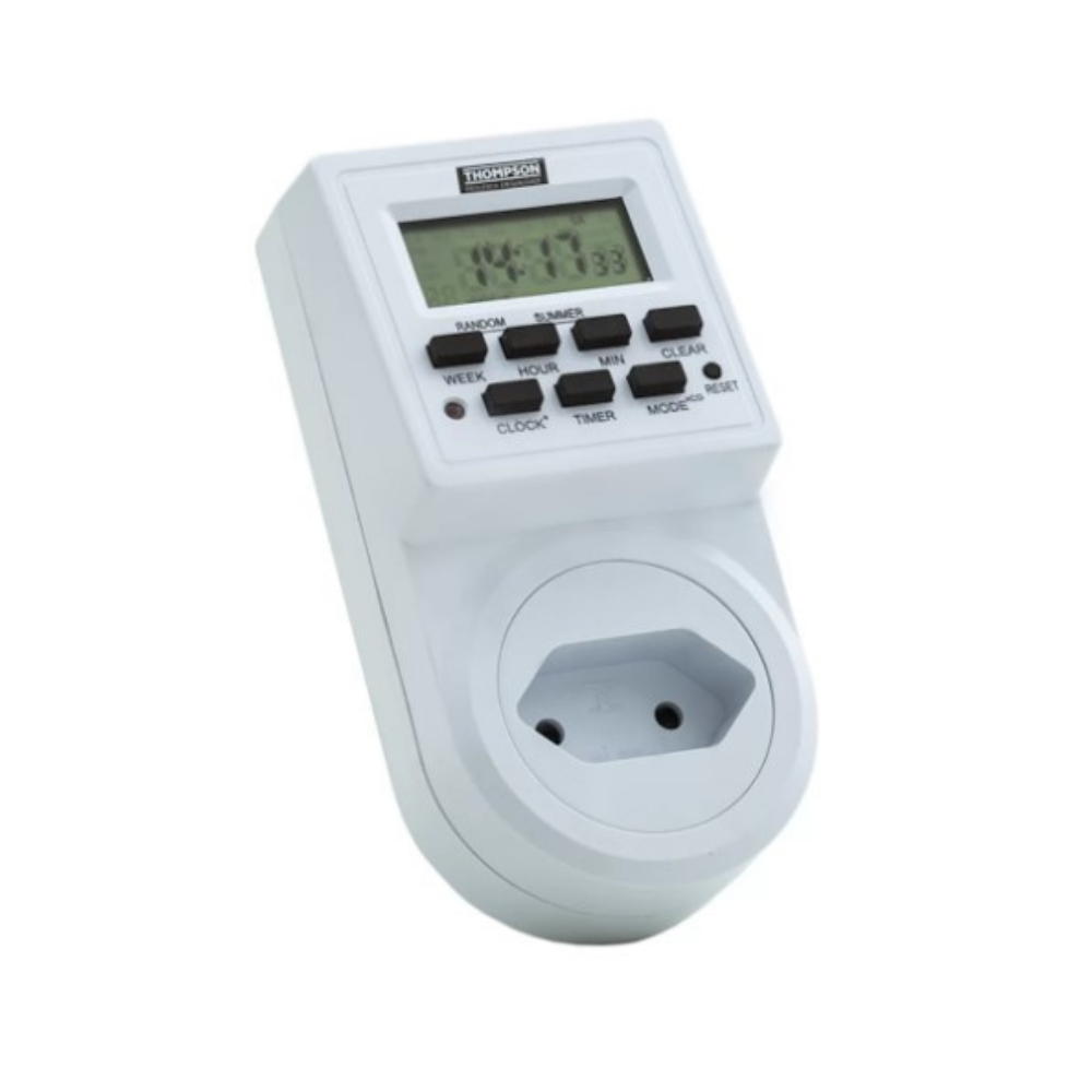 Timer Digital Tomada Thompson Programável Bivolt