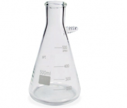KITAZATO C/SAIDA SUPERIOR 250ML : Acessórios - Vidraria - Kitazato