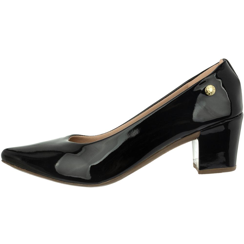 Sapato verniz feminino salto grosso cheap