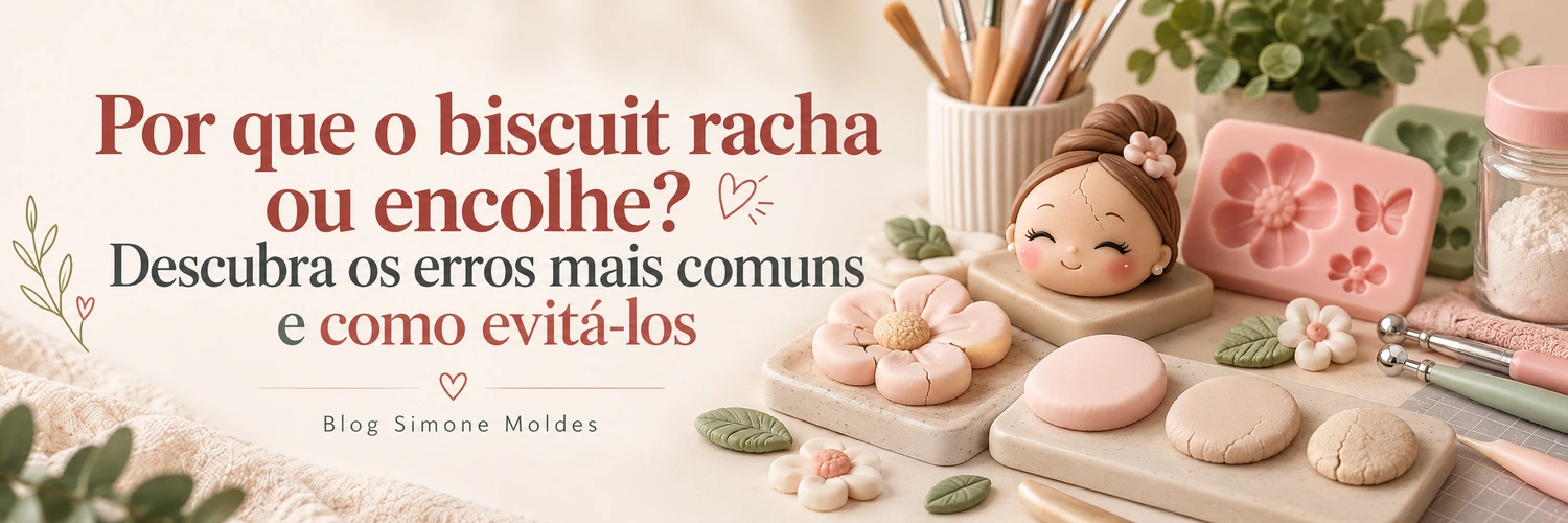 Por que o biscuit racha ou encolhe? Erros comuns e como evitar