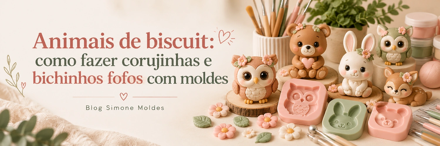Animais de biscuit: como fazer corujinhas e bichinhos fofos com moldes