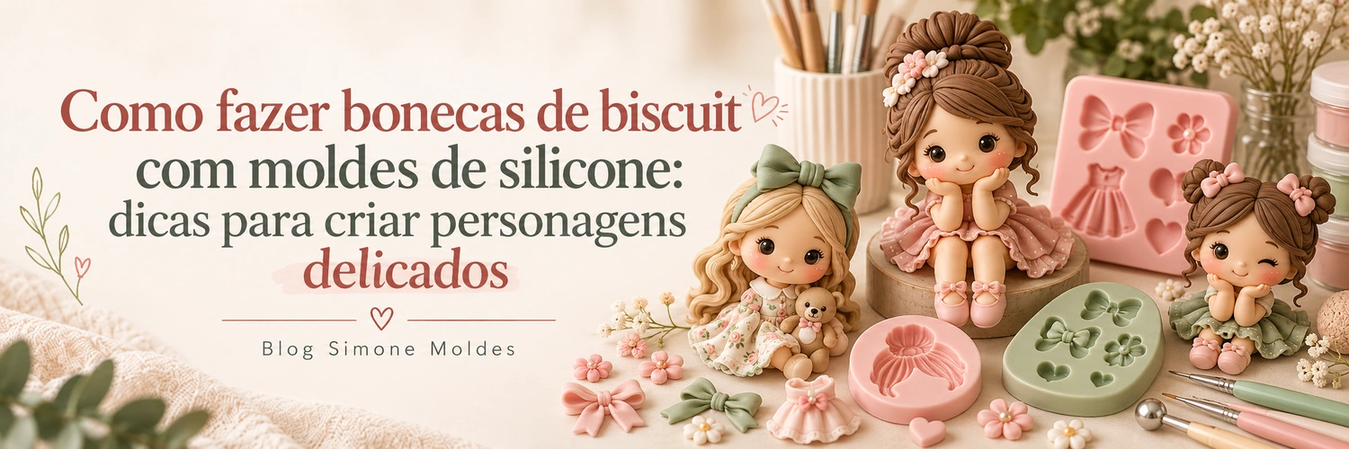 Como fazer bonecas de biscuit com moldes de silicone: guia completo