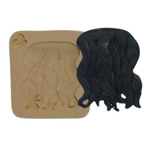 Base de cabelo Liso : Moldes de Silicone - Coleção Feh Biscuit : Simone  Moldes
