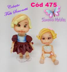 Molde de Silicone Mega Boneca Simonetti - Cód 475