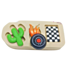 Molde de Silicone Aplique Acessório carro 2 - Cód 405