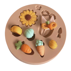 Molde de Silicone Acessórios de Páscoa - cod 1423