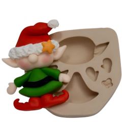 Molde de Silicone Ajudante do Noel - Cód 941