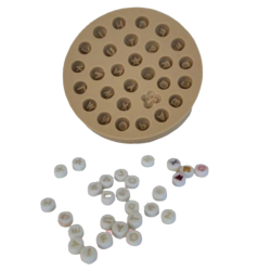 Molde de Silicone Alfabeto Bolinha - P - Cód 1070