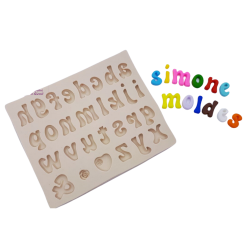 Molde de Silicone Alfabeto Minusculo P - Cód 472