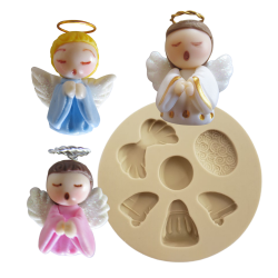 Molde de Silicone -Anjinho mini 3 D Cód 113
