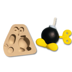 Molde de Silicone Aplique Bomba Bross - Cód 1265